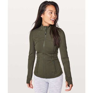 Lululemon Define Jacket Nulux Full-Zip Long Sleeve Slim Fit Dark Olive Green 8